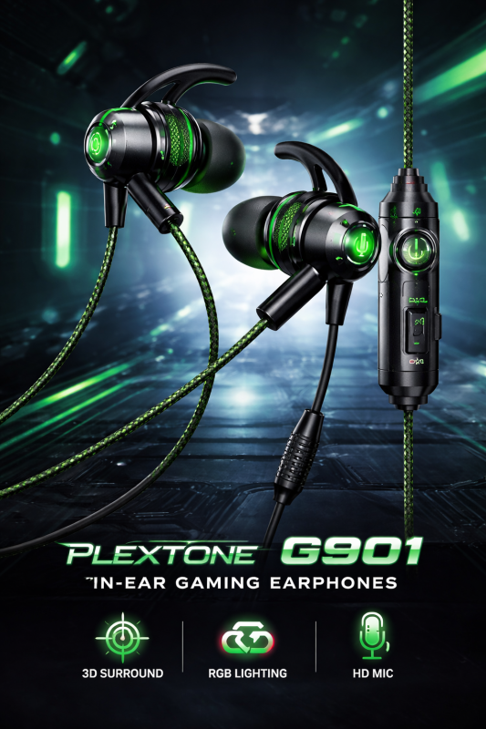 Plextone G901 In Ear Gaming Earphones
